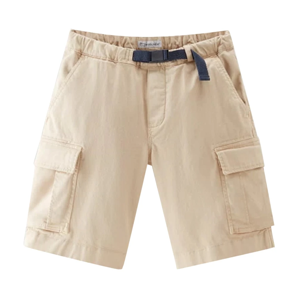 Woolrich Boys Beige Shorts, 4 Y, Bermuda Shorts