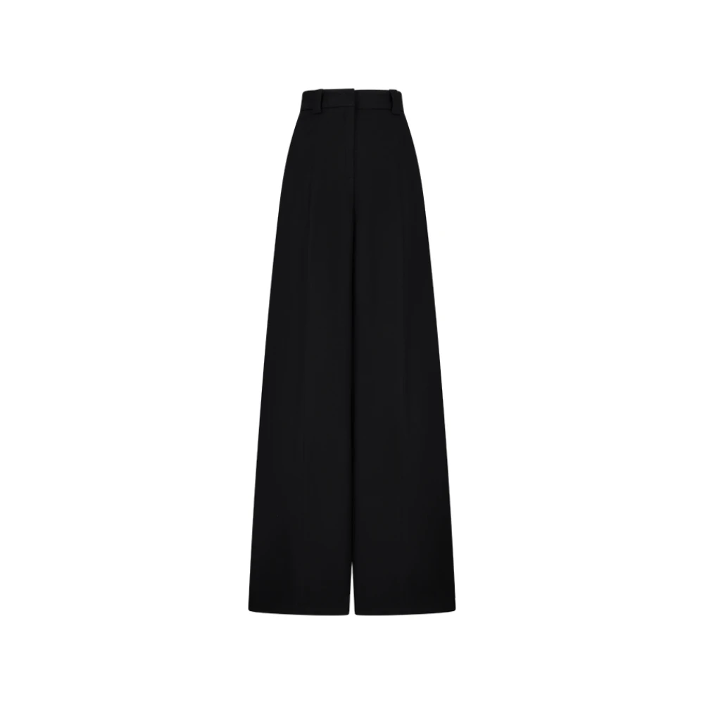 Thelatest Women's Black Wide Trousers, Xs, B-Alma Trousers