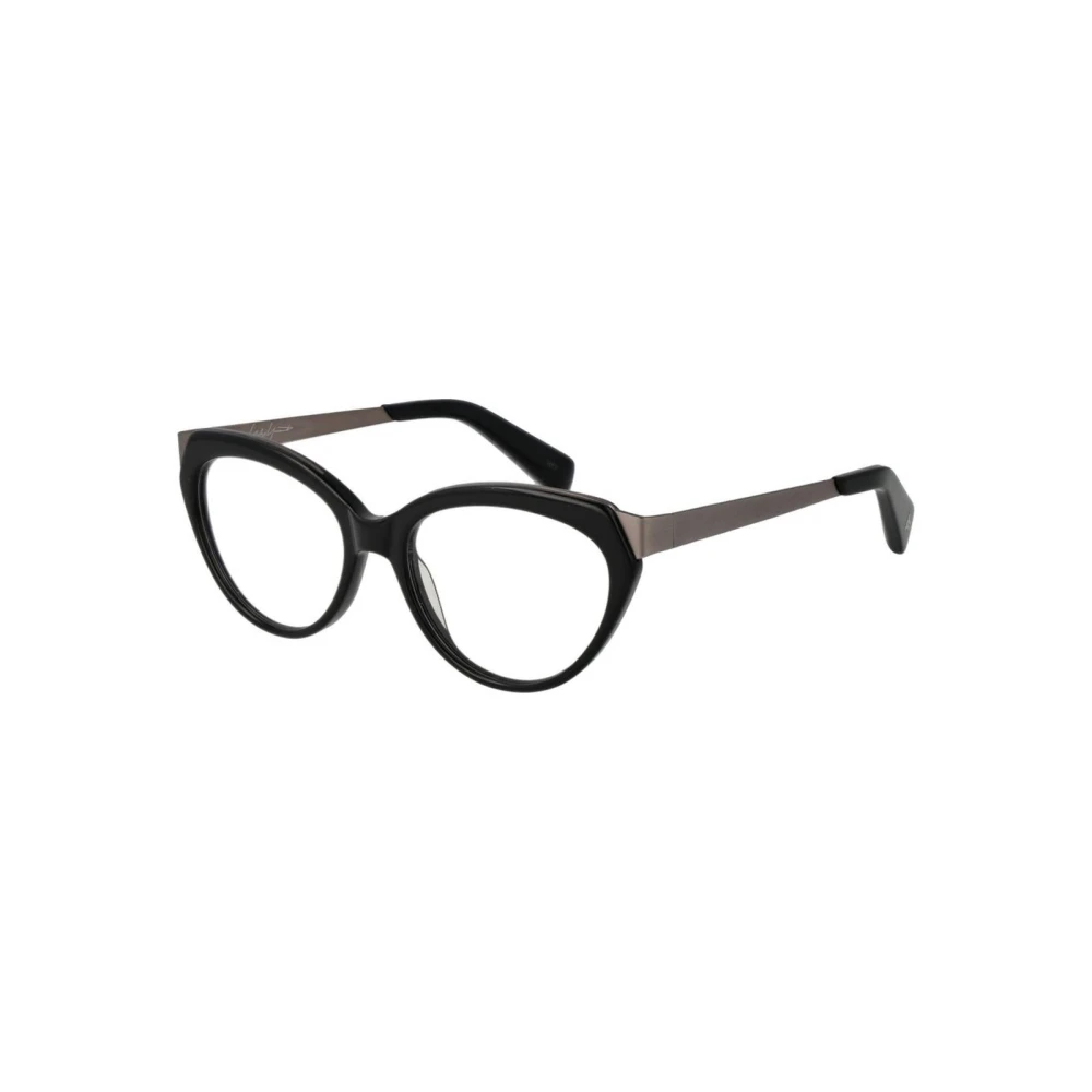 Yohji Yamamoto Unisex Gray Glasses, One Size, Cat Eye Optical Frames