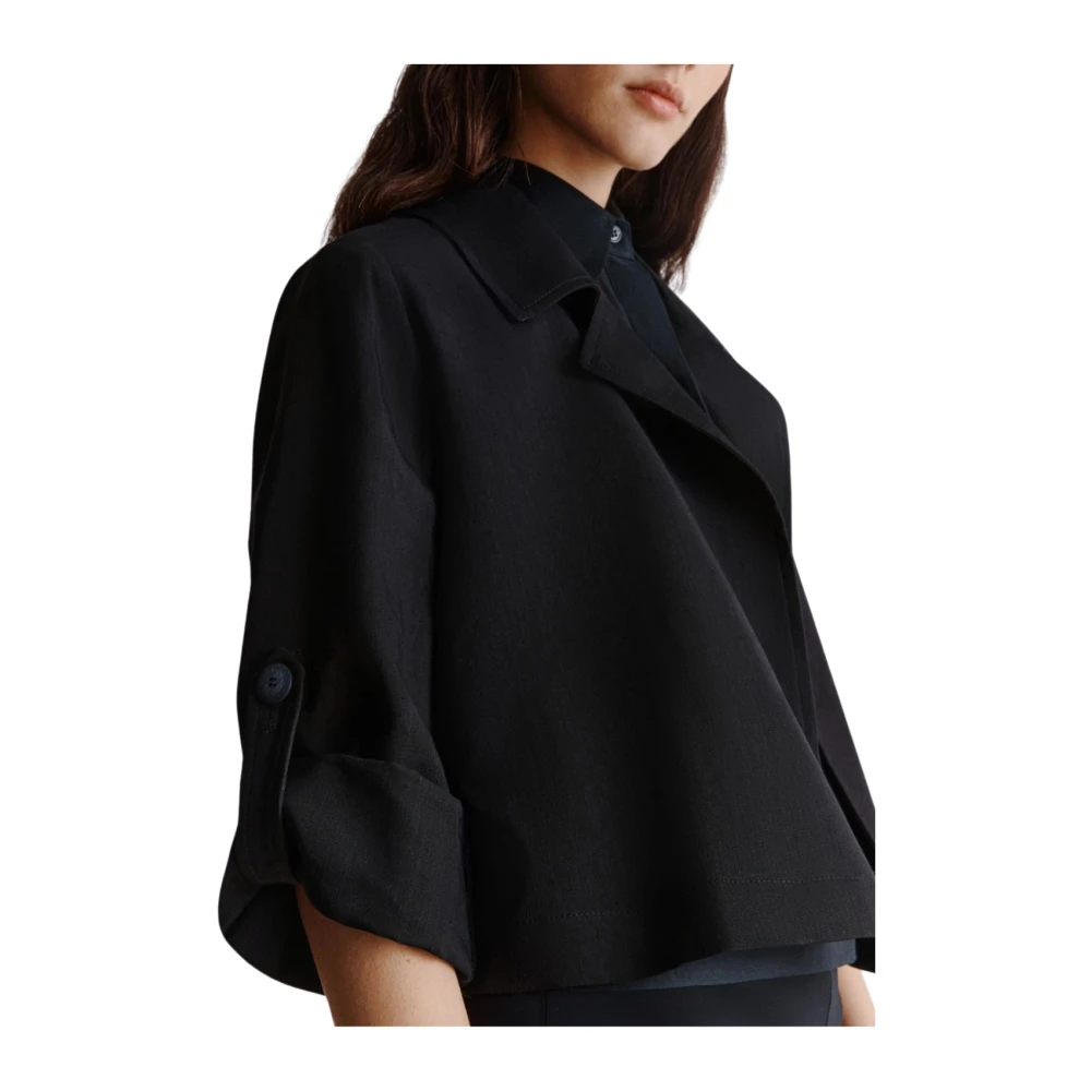 Marella Stijlvolle Zwarte Jas Malibu Collectie Black Dames