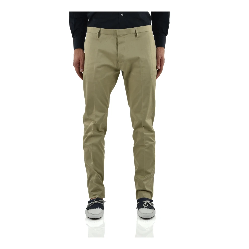 Dsquared2 Beige Katoenen Geknoopte Herenbroek Beige Heren