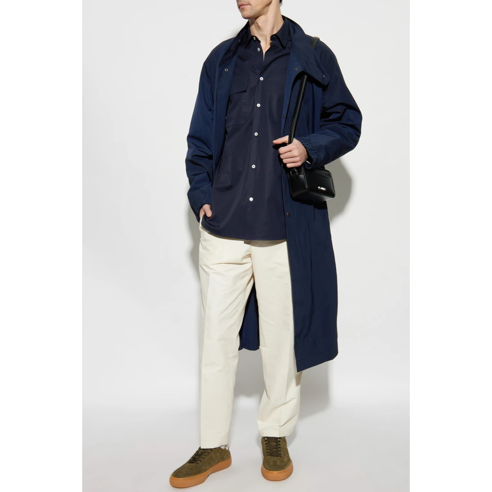 Jil Sander Katoenen shirt Blue Heren