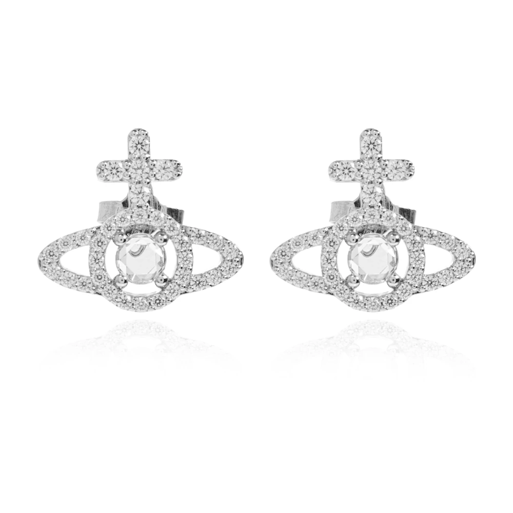Vivienne Westwood Women's Gray Olympia Cz Earrings