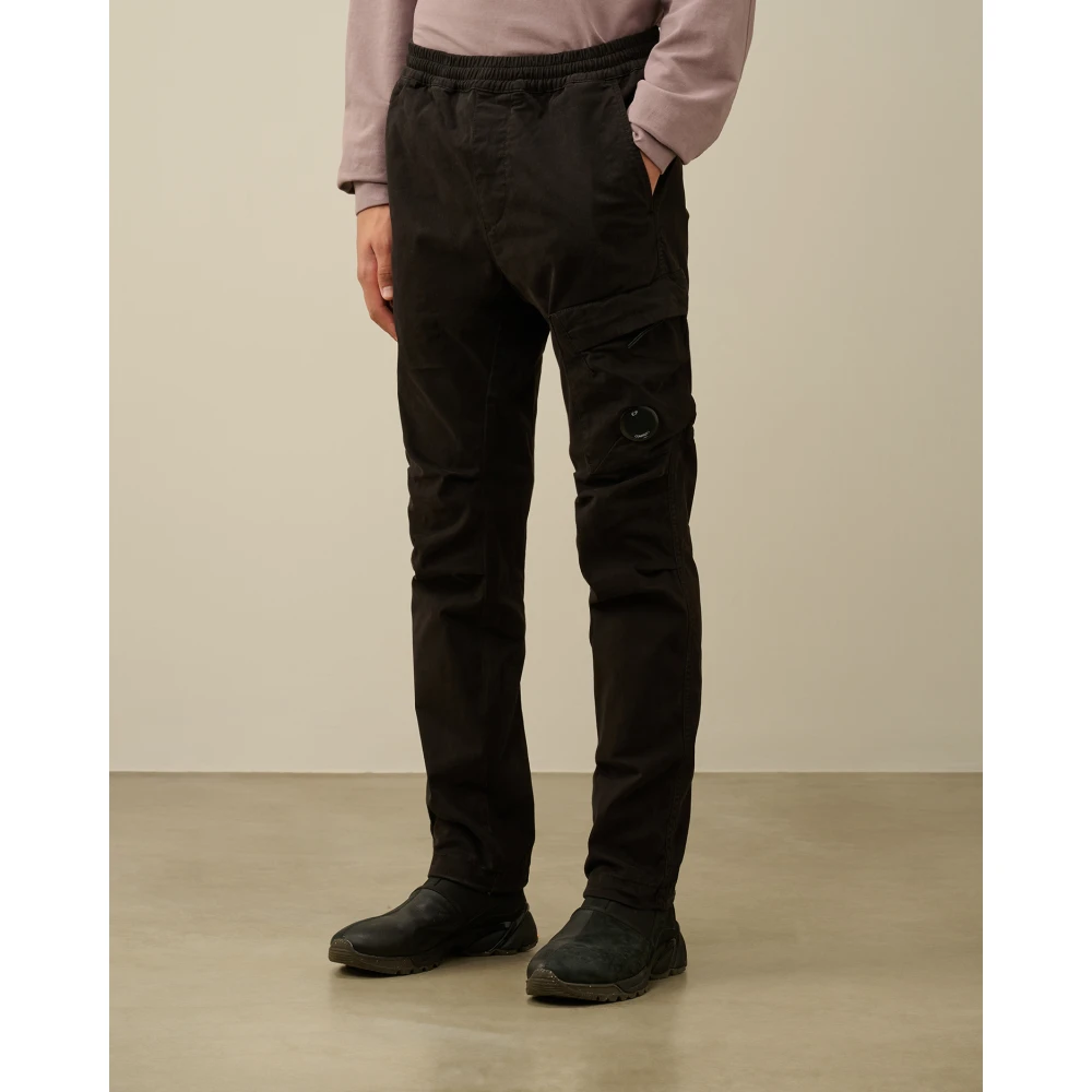 C.P. Company Cargo Broek in Zwart Katoenmix Black Heren