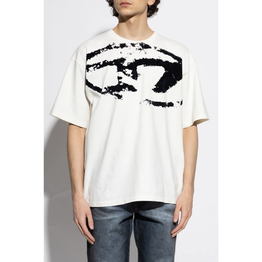 Diesel T-shirt T-Boxt-N14 White Heren