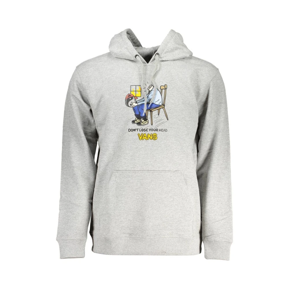 Vans Men's Gray Hoodies, L, Cotton Jumper