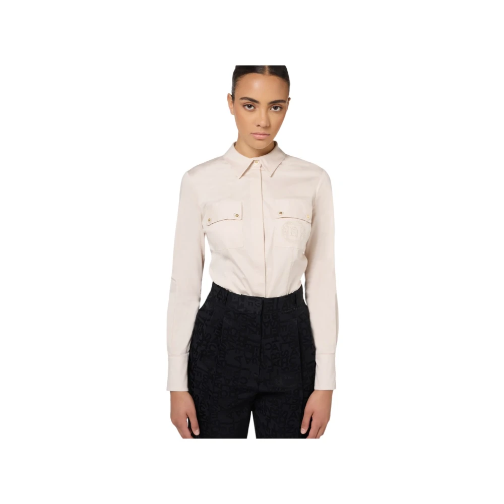 Elisabetta Franchi Body Blouse Beige Dames