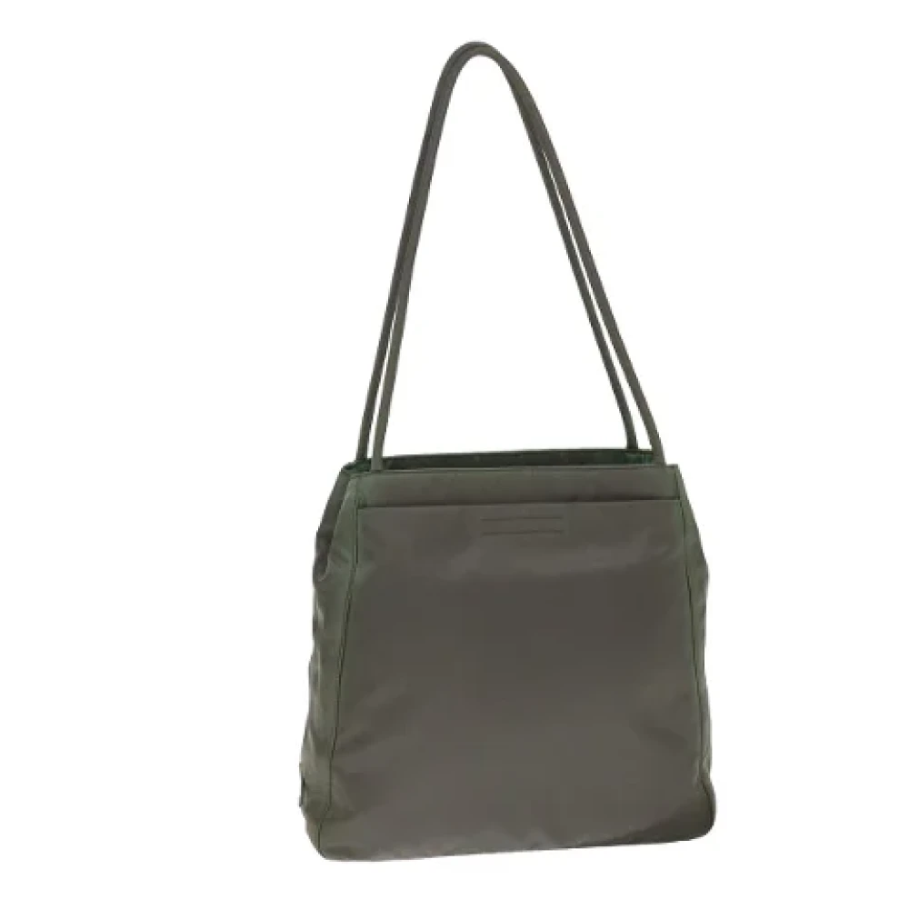 Prada Vintage Pre-owned Fabric totes Gray Dames