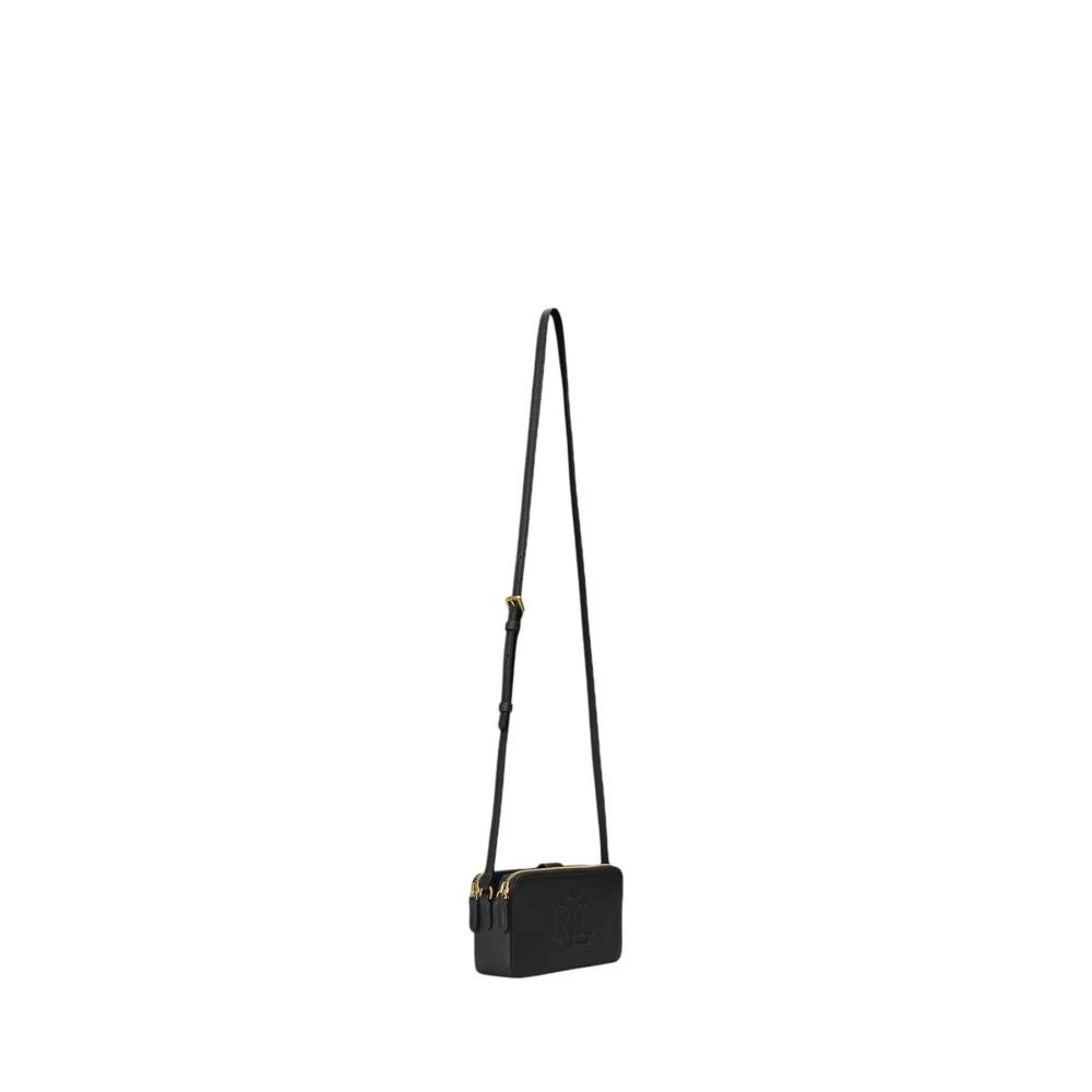 Ralph Lauren Dames Schoudertas Leer Stijlvol Model Black Dames