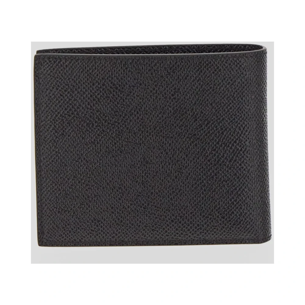 Dolce & Gabbana Leren Bifold Portemonnee Black Heren