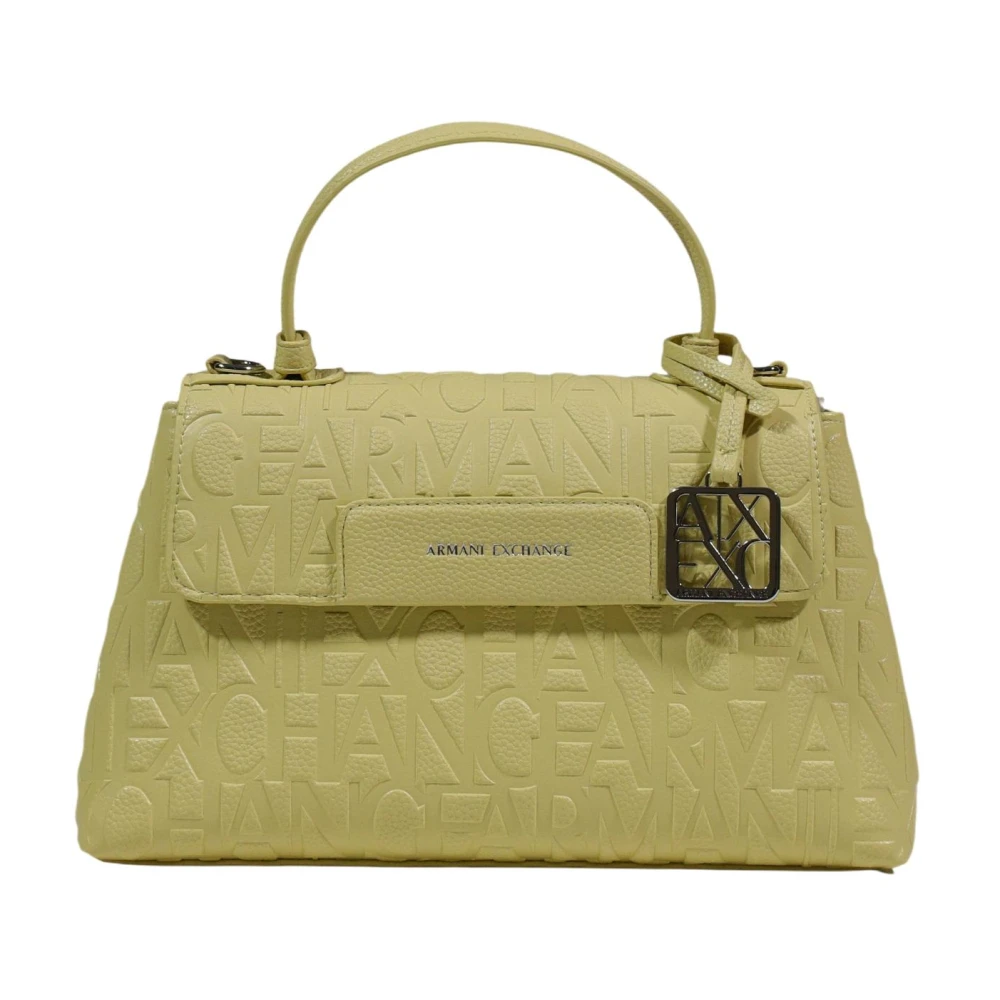 Armani Exchange Vrouw Geel Tassen Dames, One Size, Polyester, Liz Handtas