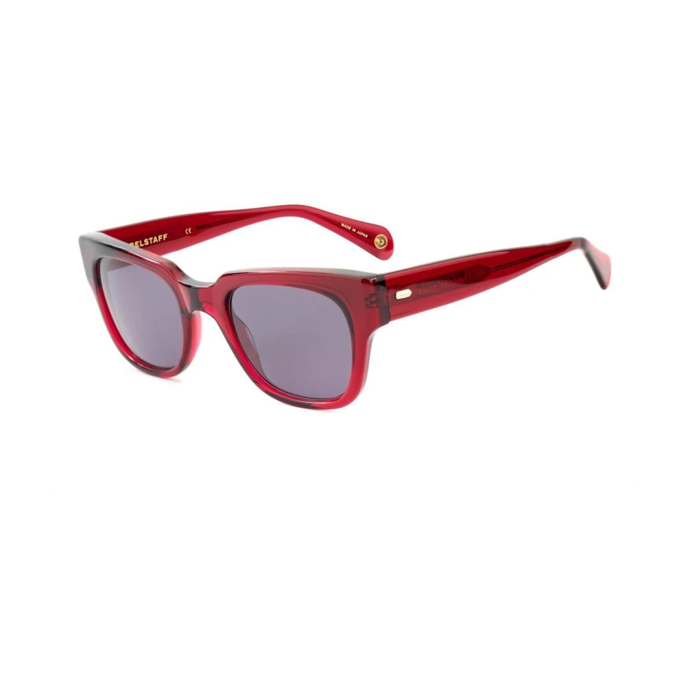 Belstaff Women's Red Acetate Round Frame Sunglasses