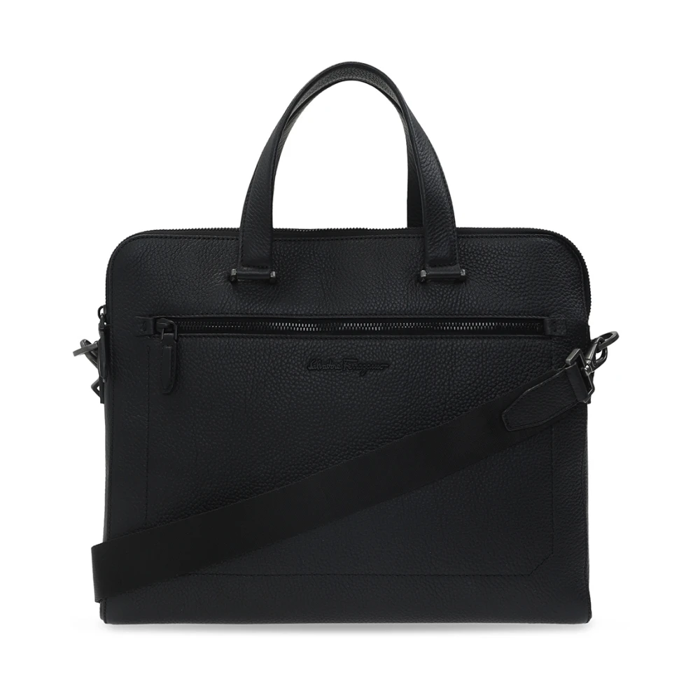 Ferragamo Uomo Nero Borsa Da Lavoro - Immagine 2