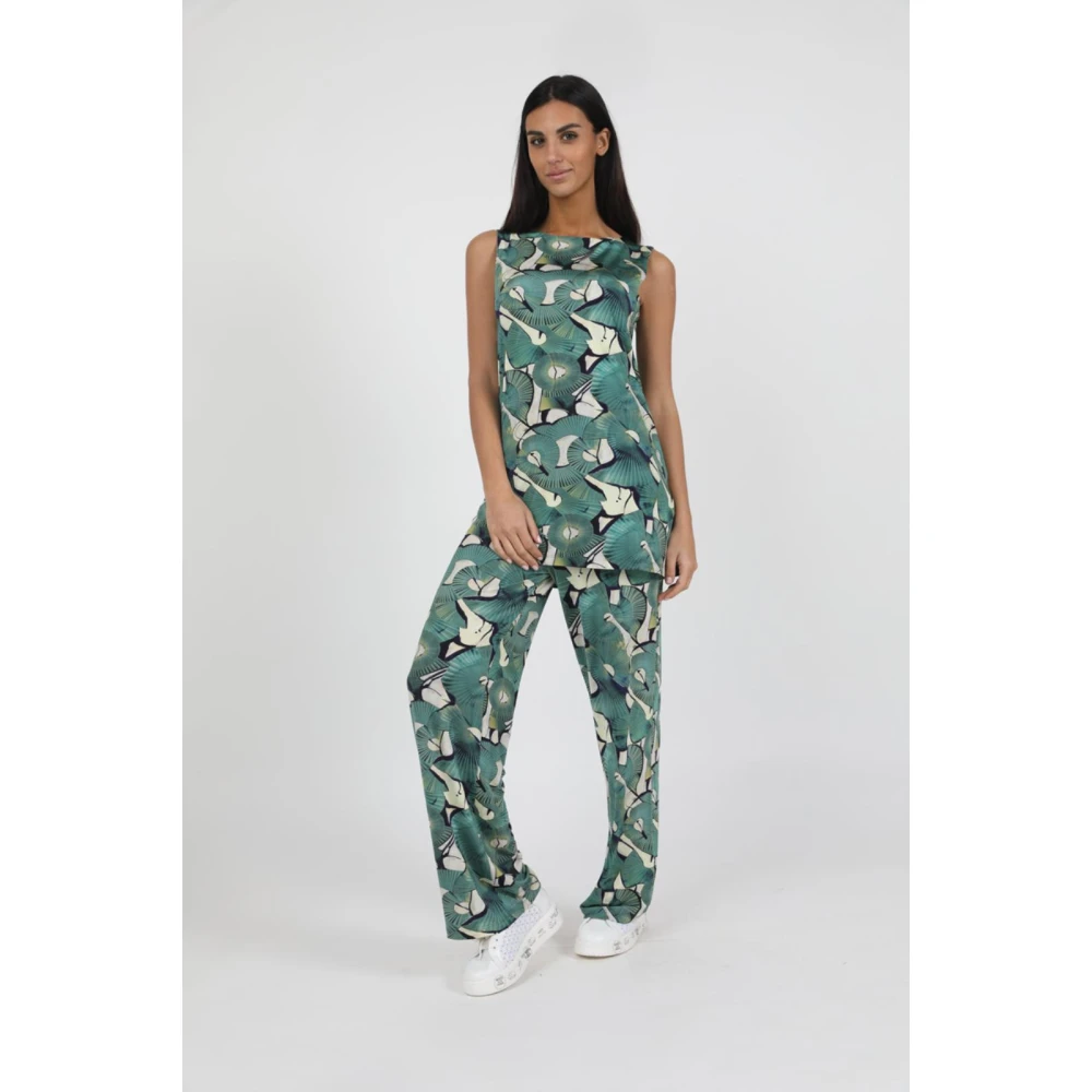 Alpha Studio Stijlvolle Casacca voor vrouwen Green Dames