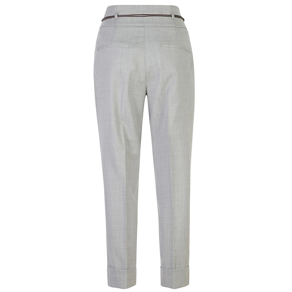PESERICO Grijze Broek Aw24 Dameskleding Gray Dames