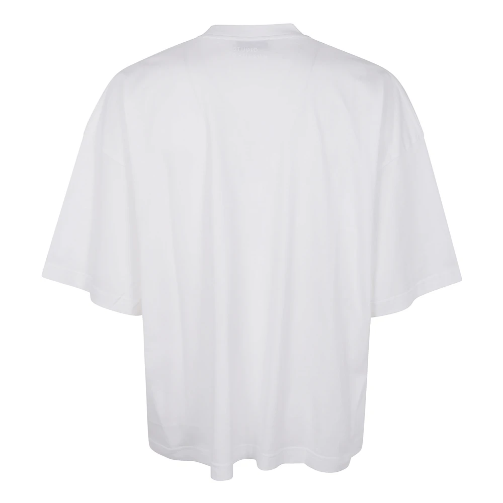 Studio Nicholson Korte Mouw T-shirt White Heren