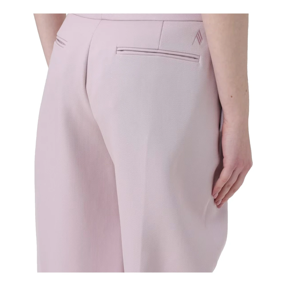 The Attico Wolblend op maat gemaakte broek Pink Dames