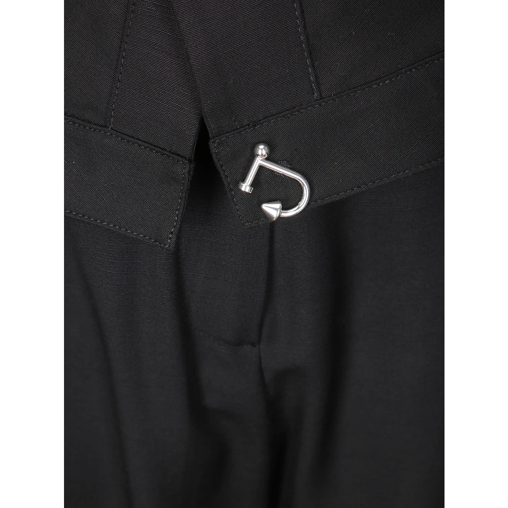 JW Anderson Wijde Pijp Geknoopte Broek Black Dames