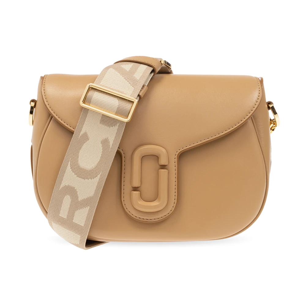 Marc Jacobs The J Marc Saddle Large Beige Dames