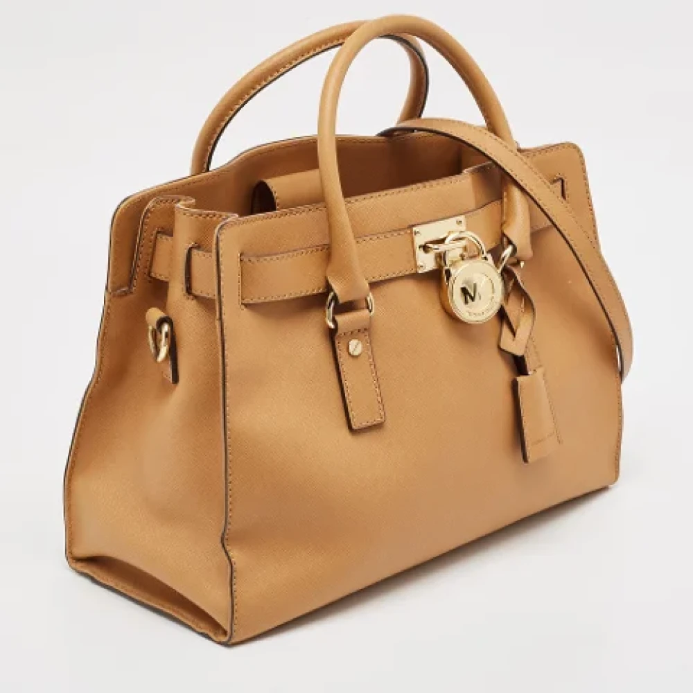 Michael Kors Pre-owned Leather totes Beige Dames