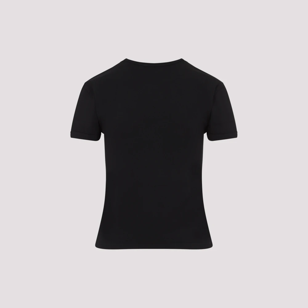 Acne Studios Zwart T-shirt Stijlvol Ontwerp Black Dames