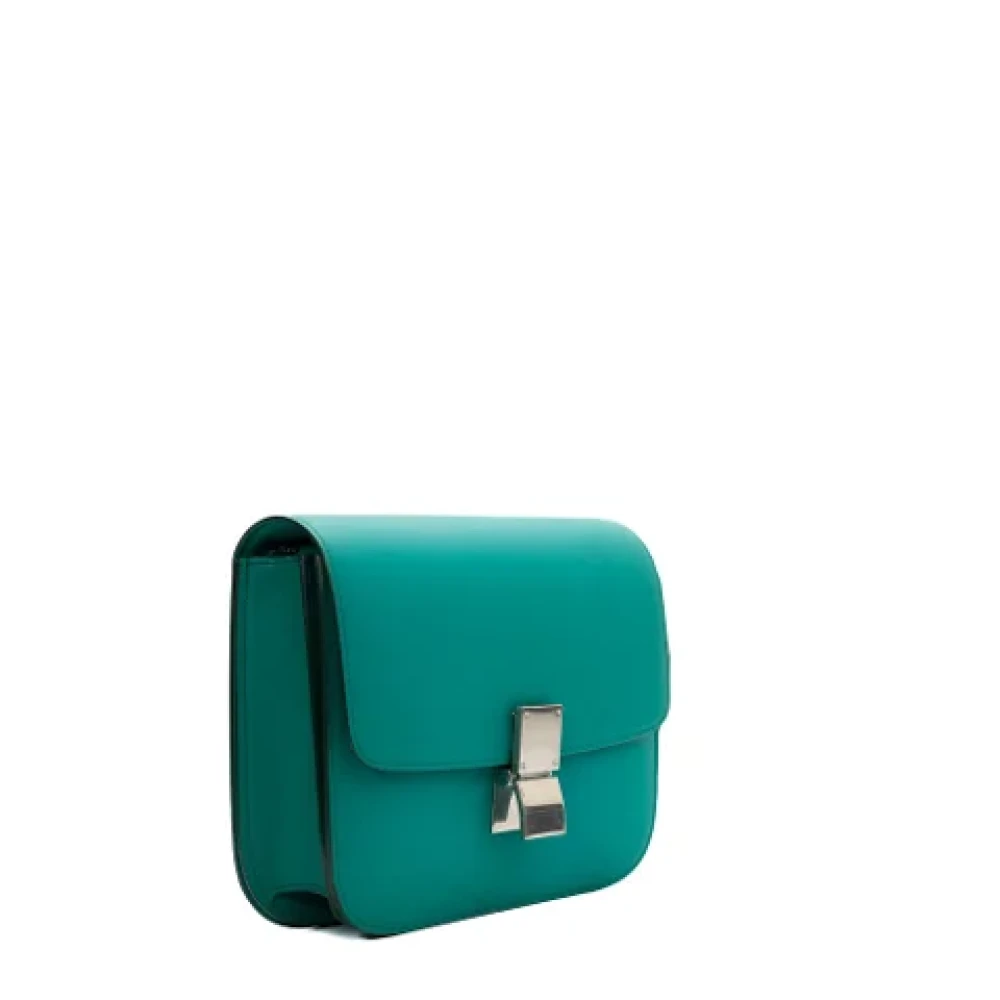 Celine Vintage Pre-owned Leather celine-bags Blue Dames