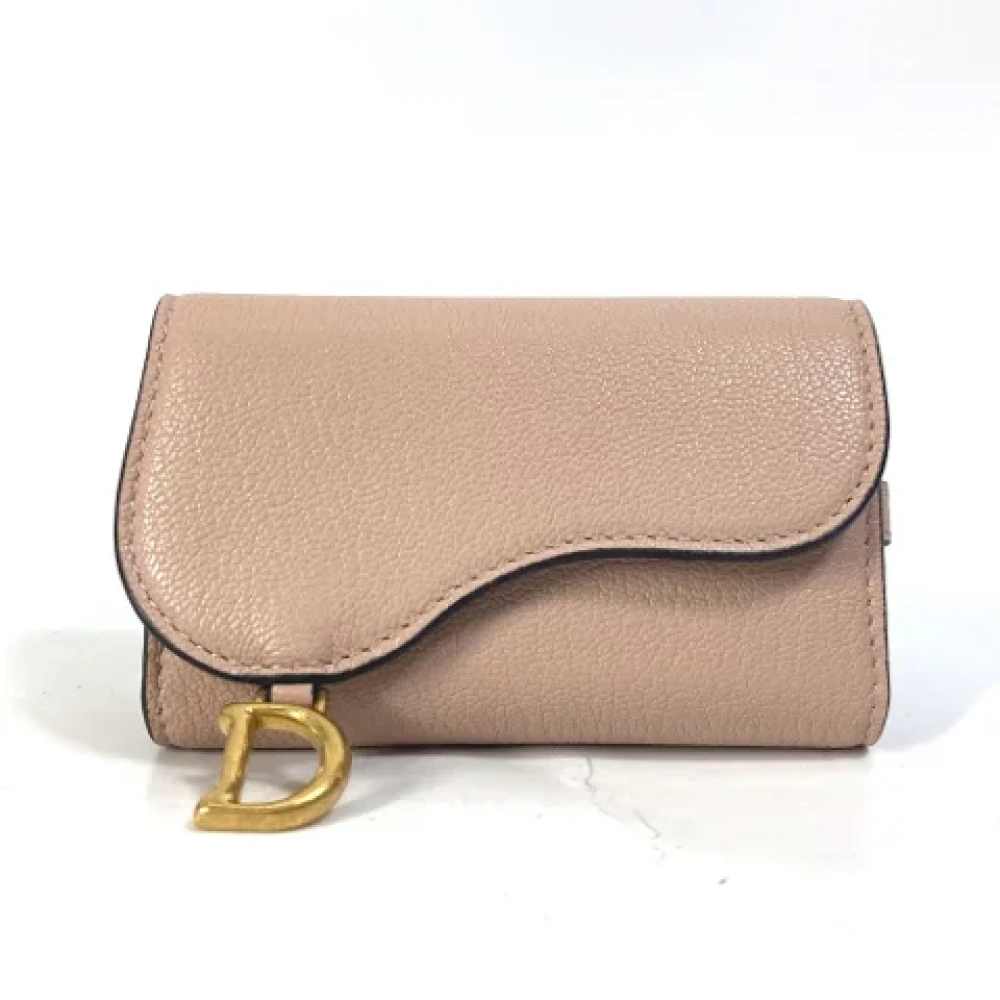 Dior Vintage Pre-owned Leather key-holders Pink Dames