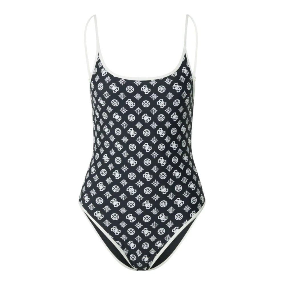 Guess Zwart Logo Badpak Peony Black Dames