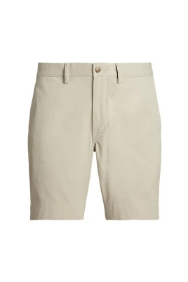 Beige Chino Shorts med Stretch Fit