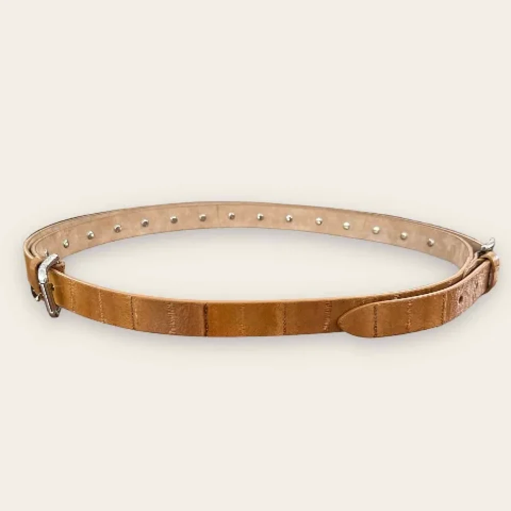 Dolce & Gabbana Pre-owned Leather belts Brown Dames
