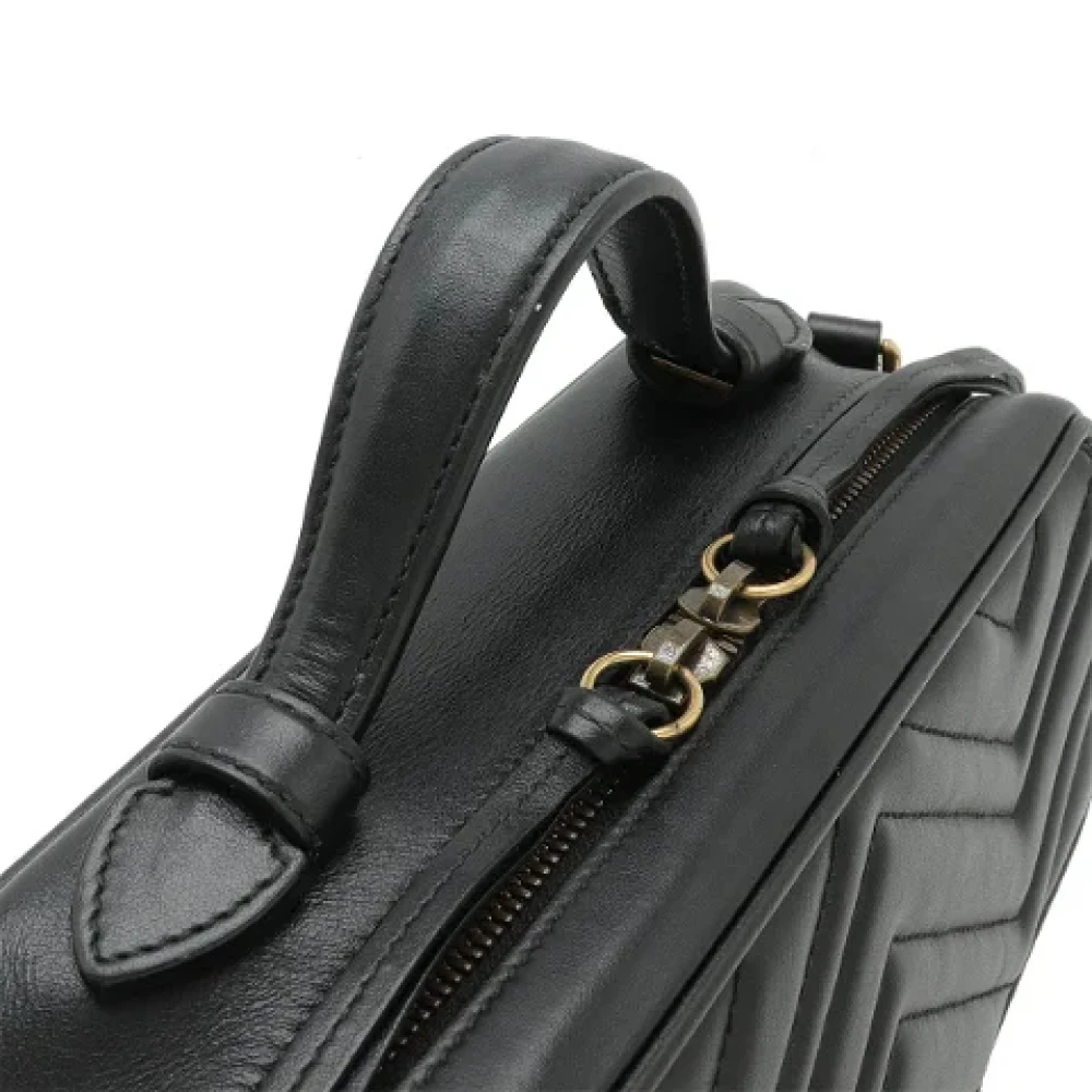 Gucci Vintage Pre-owned Leather handbags Black Dames