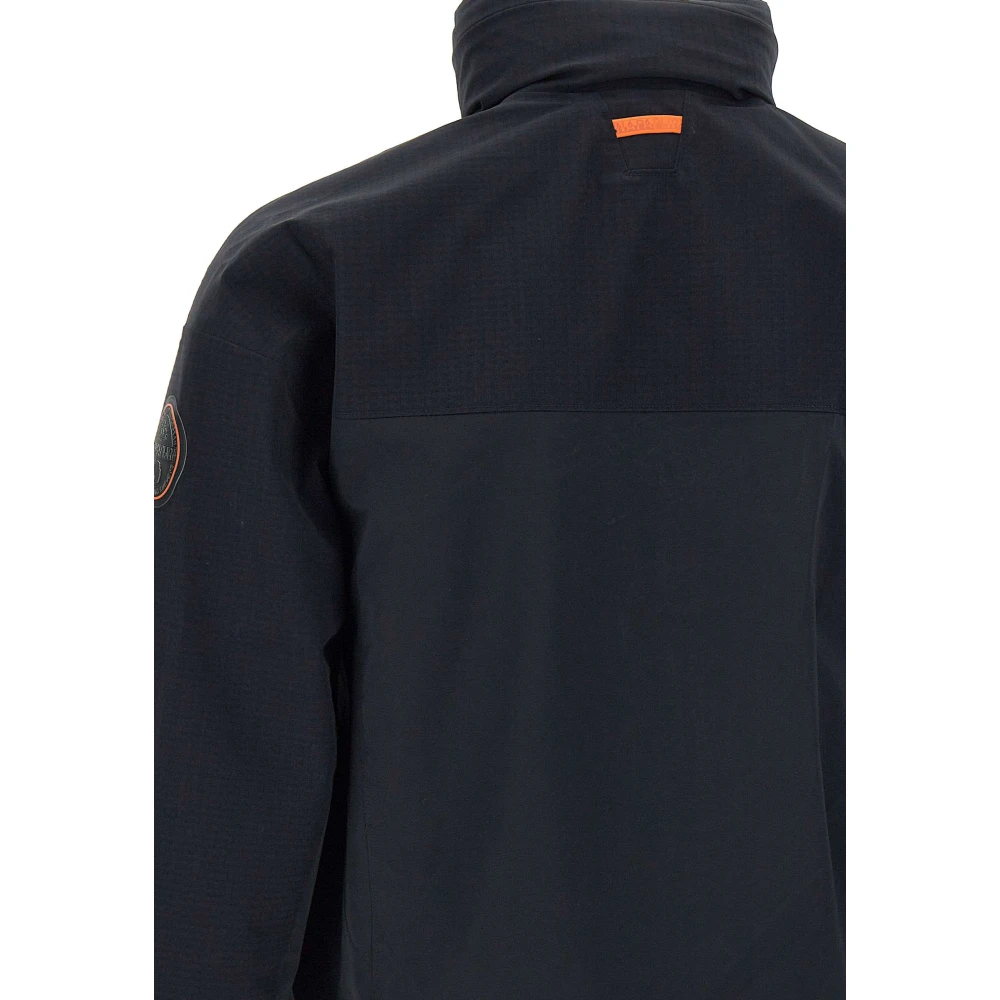 Napapijri Zwarte Herenjas Waterdicht Ademend Regular Fit Black Heren