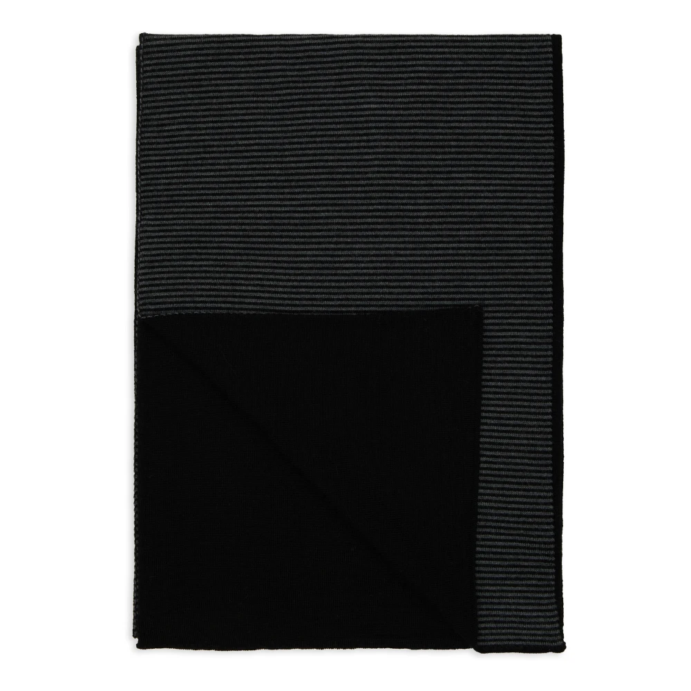 Gallo Zwarte herensjaal met Windsor strepen Multicolor Heren