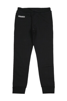 enfants-pantalon-de-sport-en-coton-noir