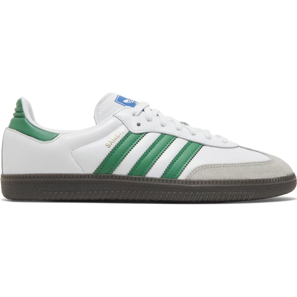 Adidas Samba OG White Green Sneakers White, Herr