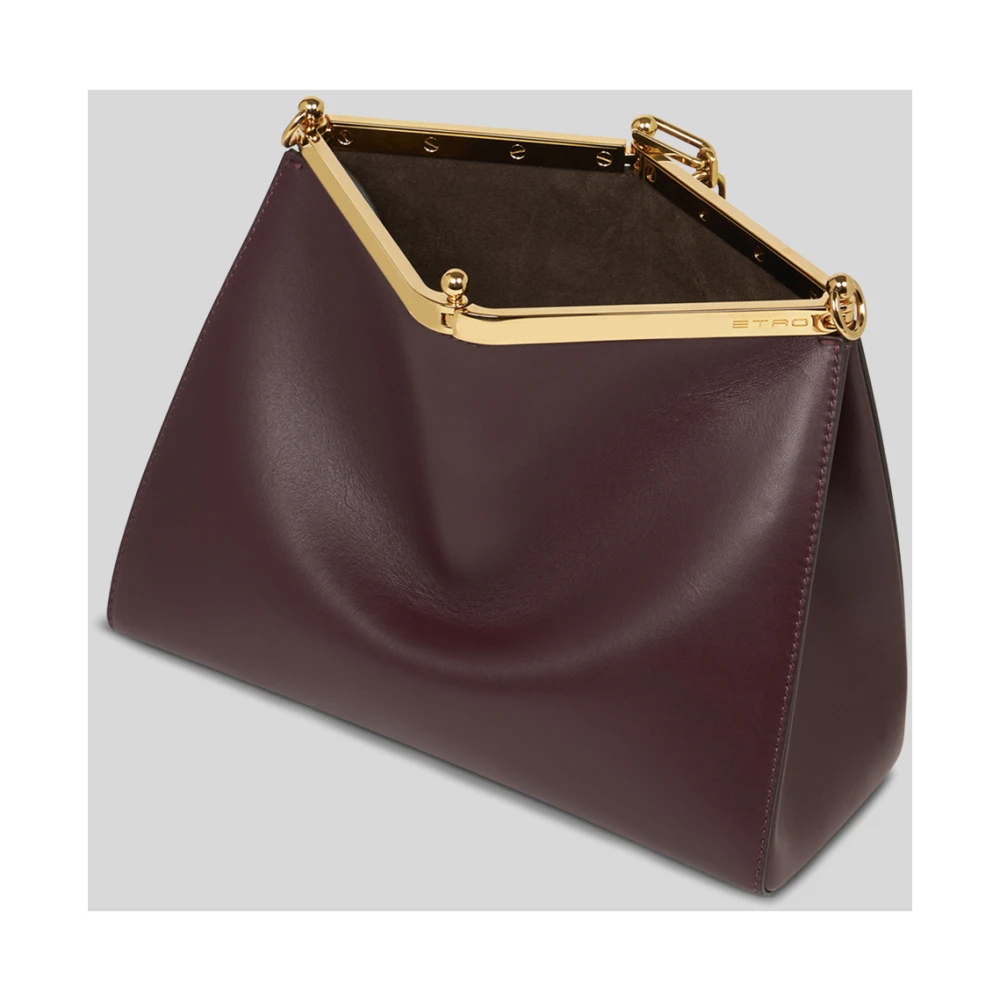 ETRO Iconische Vela Media Leren Tas Brown Dames