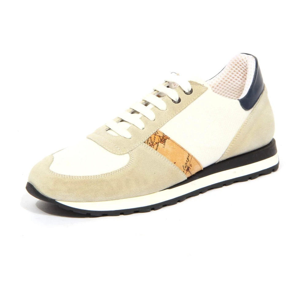 Alviero Martini 1a Classe Vintage Effect Schoenen in / Heren Schoenen Wit