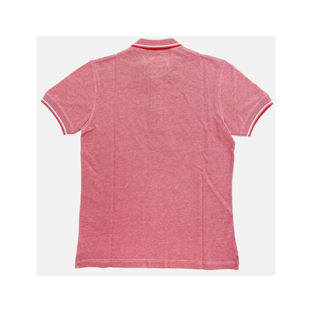 Carolina Herrera Rode Polo Shirt Witte Letters Red Heren