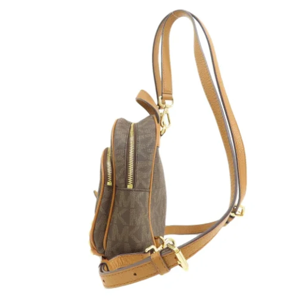 Michael Kors Pre-owned Canvas backpacks Brown Dames