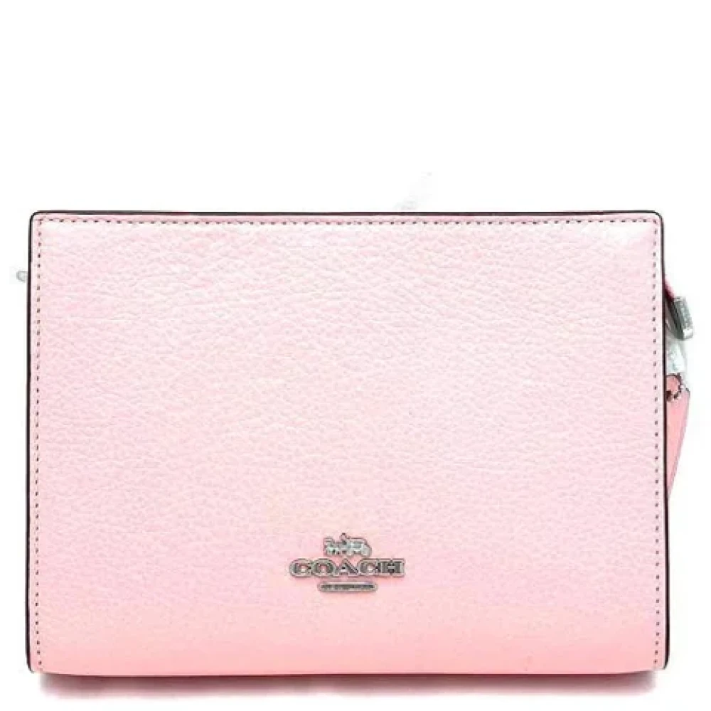 Coach Pre-owned Leather shoulder-bags Pink Dames