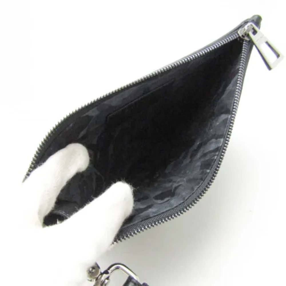 Jimmy Choo Pre-owned Leather clutches Black Dames