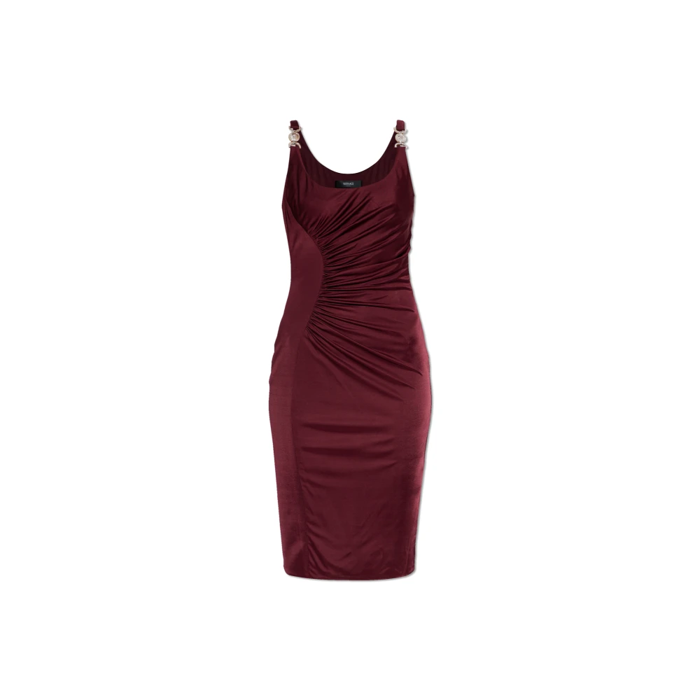 Versace Women's Red Medusa '95 Draped Gown - Party Dresses - S - Dresses