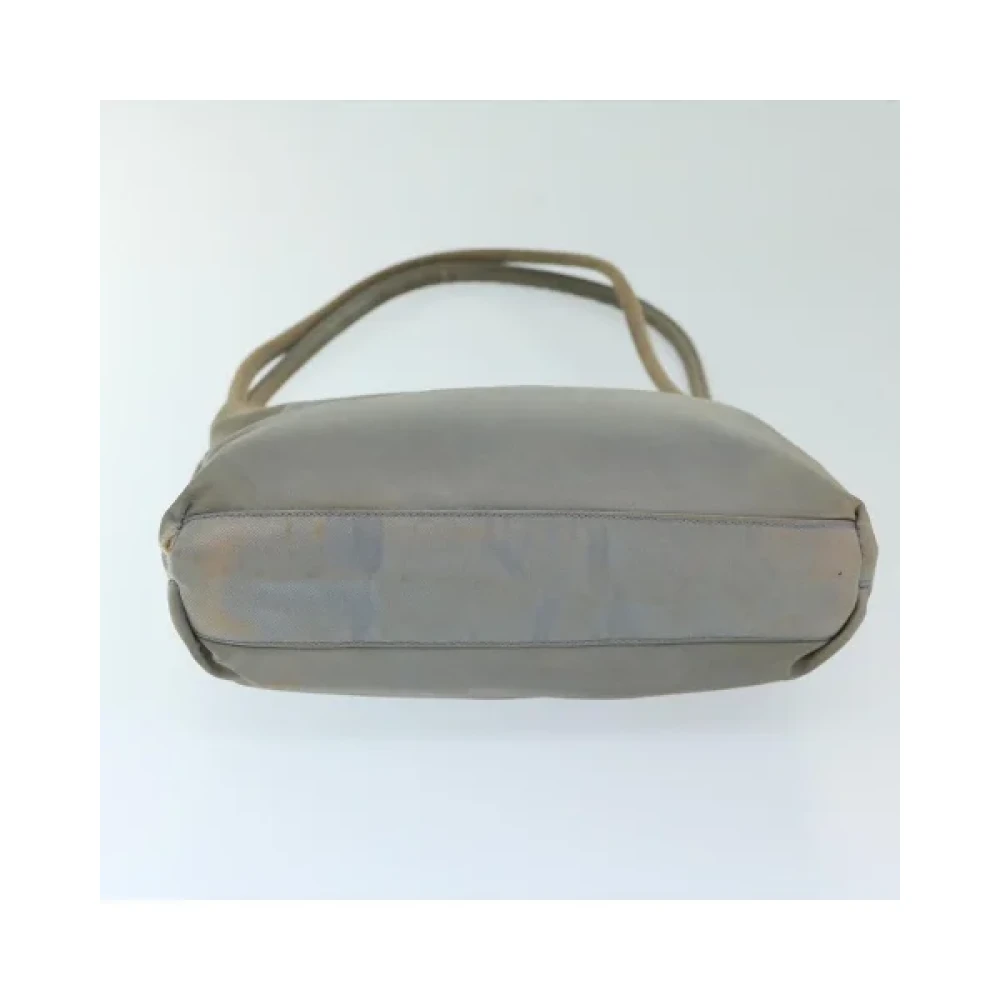 Prada Vintage Pre-owned Nylon handbags Gray Dames