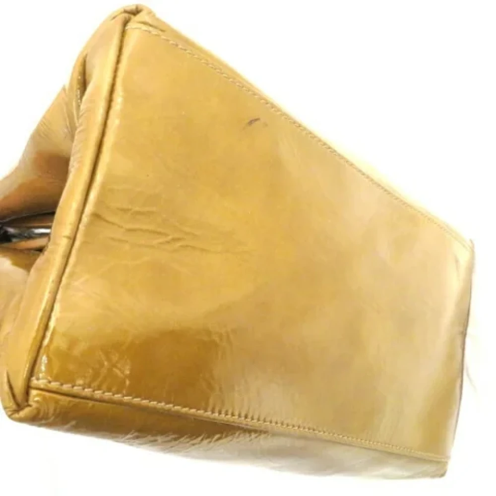 Celine Vintage Pre-owned Fabric handbags Brown Dames