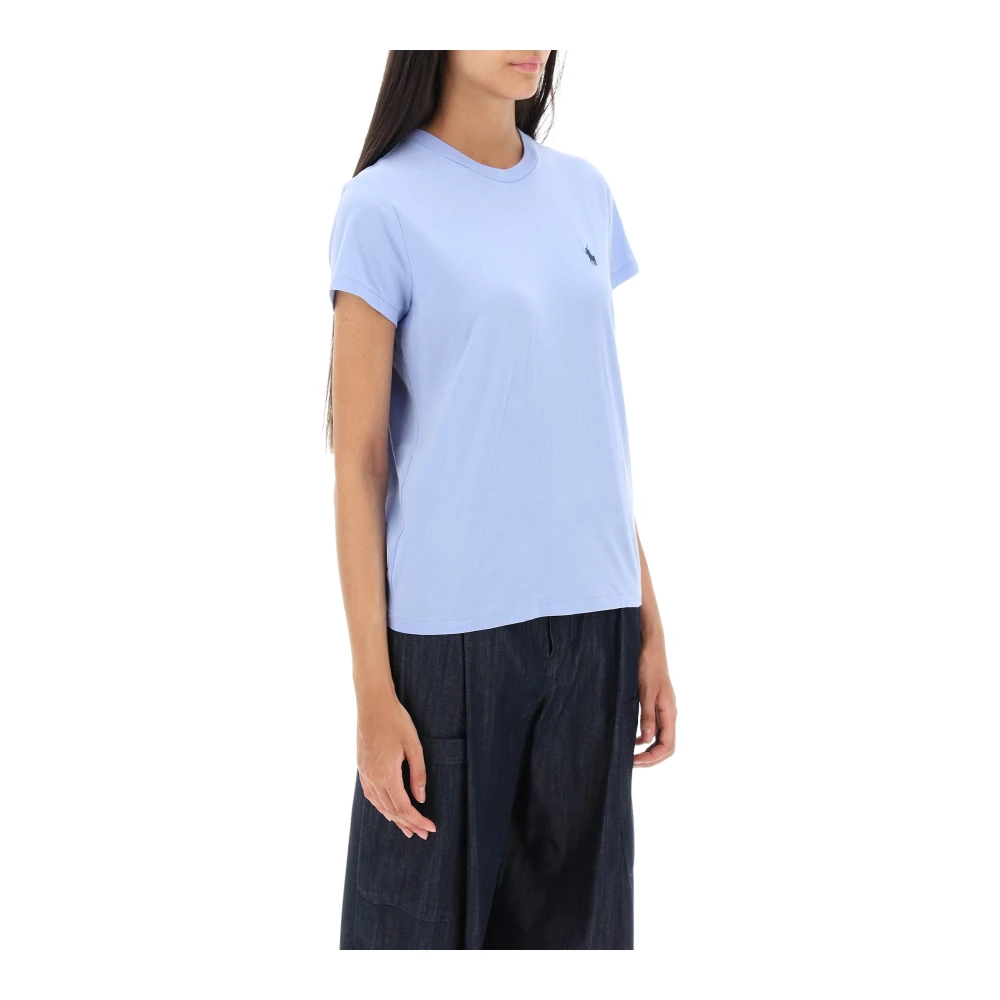 Polo Ralph Lauren Logo Geborduurd Regular T-Shirt Blue Dames