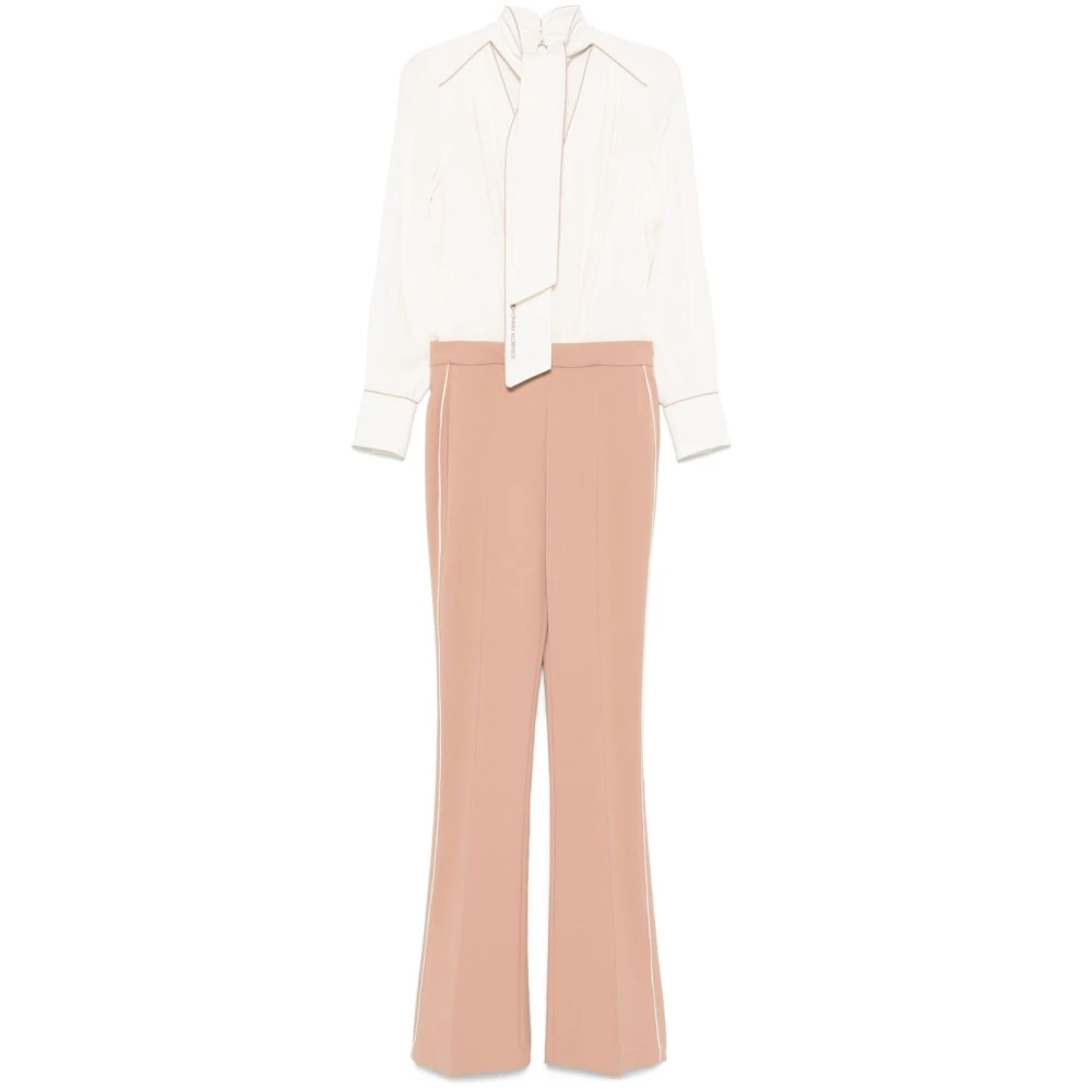 Elisabetta Franchi Wit Beige Broek Damesmode Multicolor Dames