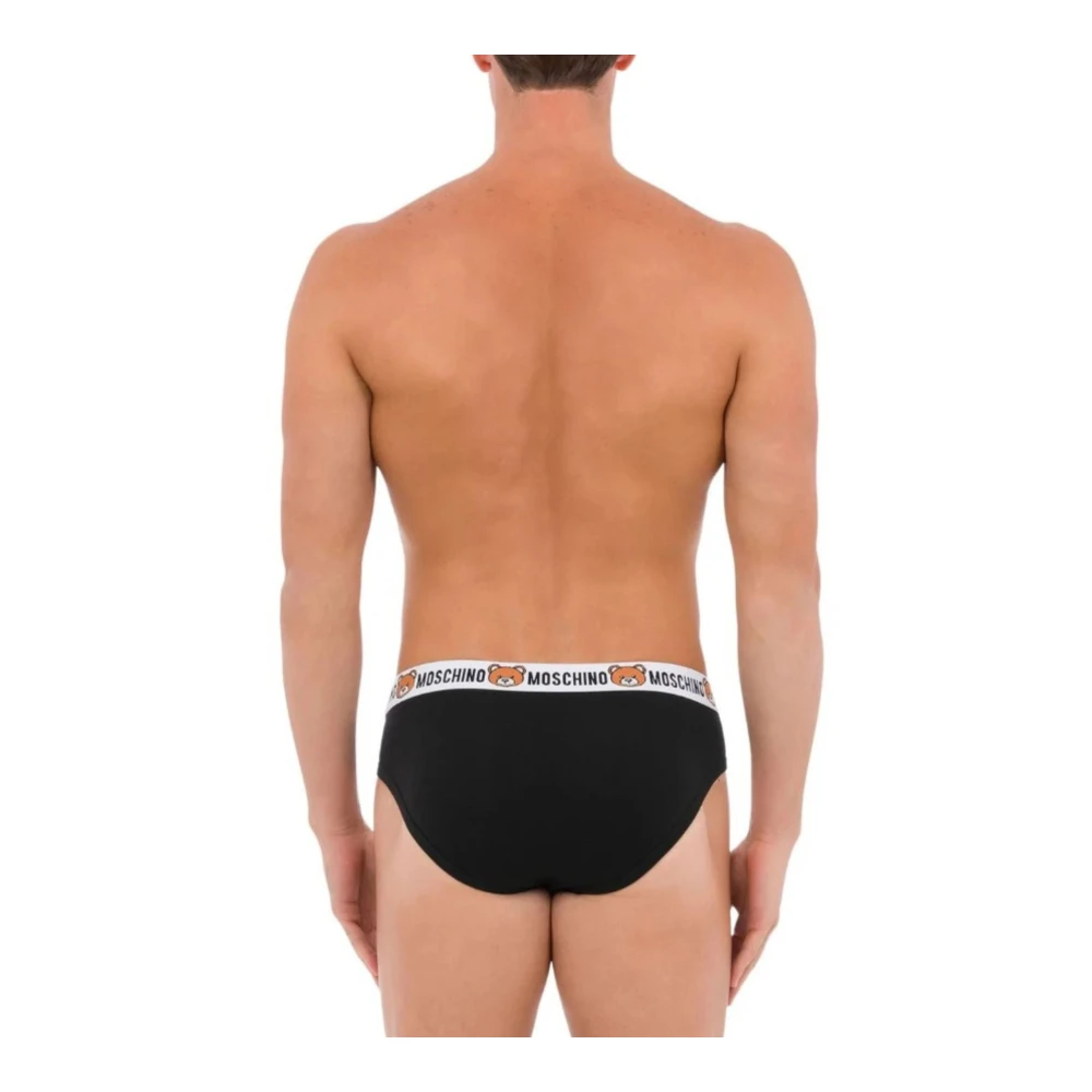 Moschino Heren Katoenen Stretch Briefs Black Heren