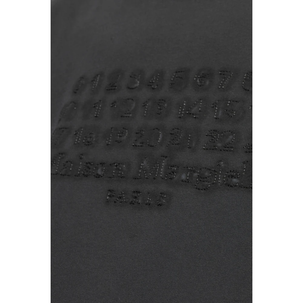 Maison Margiela T-shirt met logo Gray Heren
