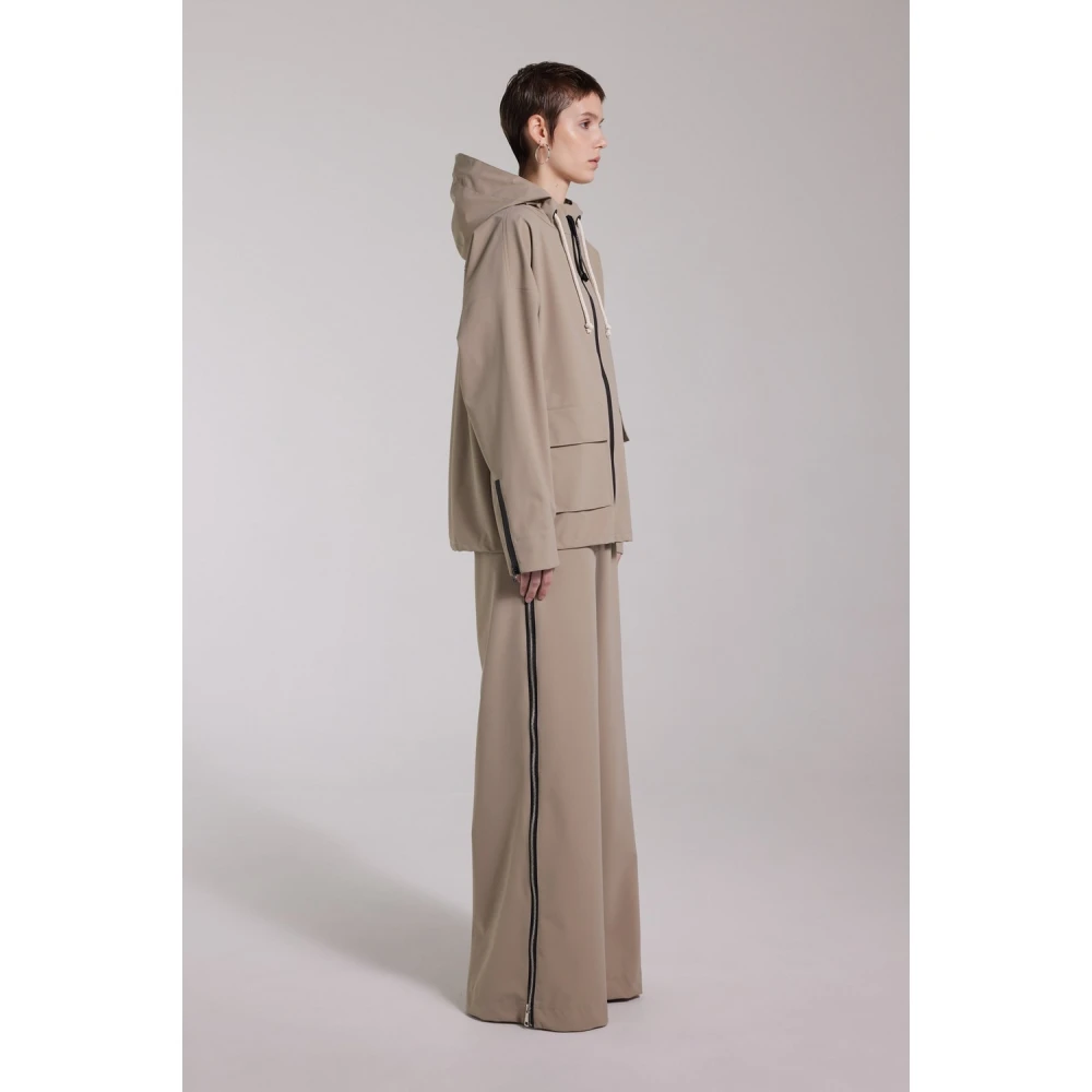 Stutterheim Matte Rits Regenjas Beige Dames