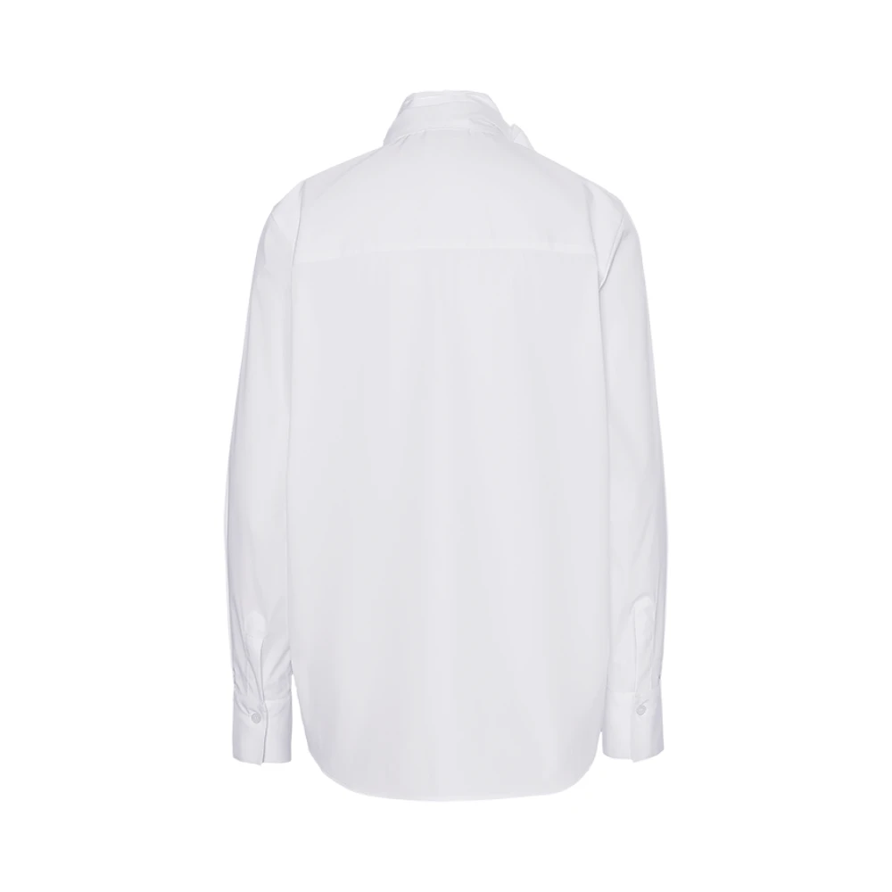 RIANI Elegante witte blouse met geplooide kraag White Dames